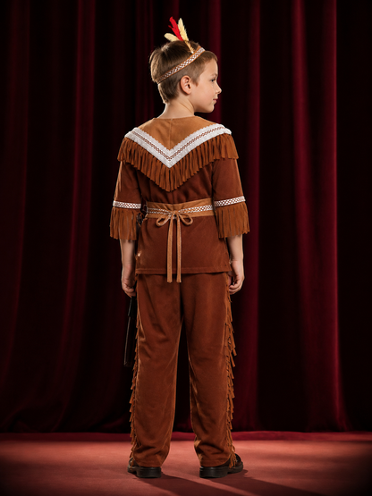 Indian Chief Halloween Costume B-0223 back view