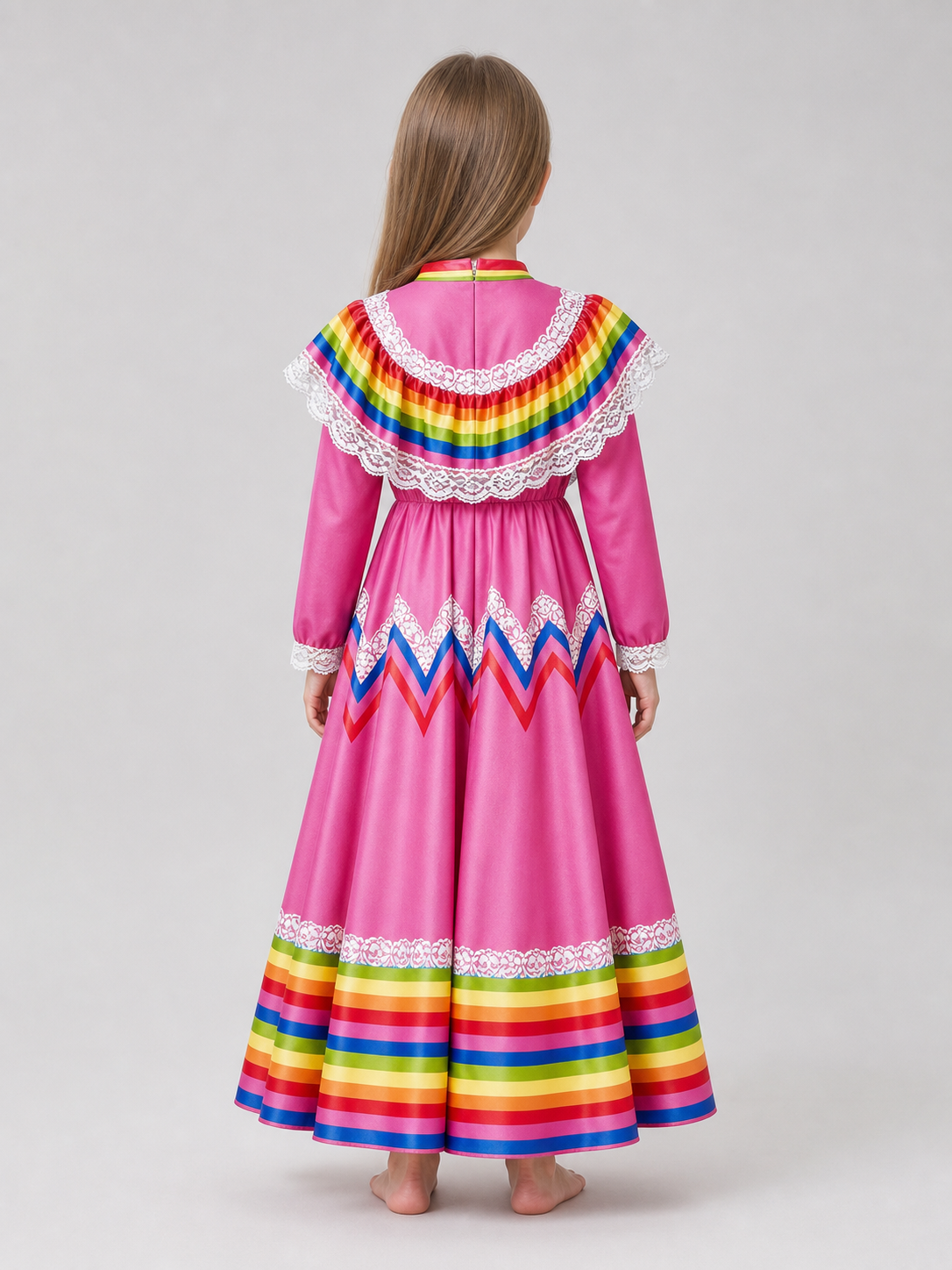 Bright Carnival Dress in Mexican Style