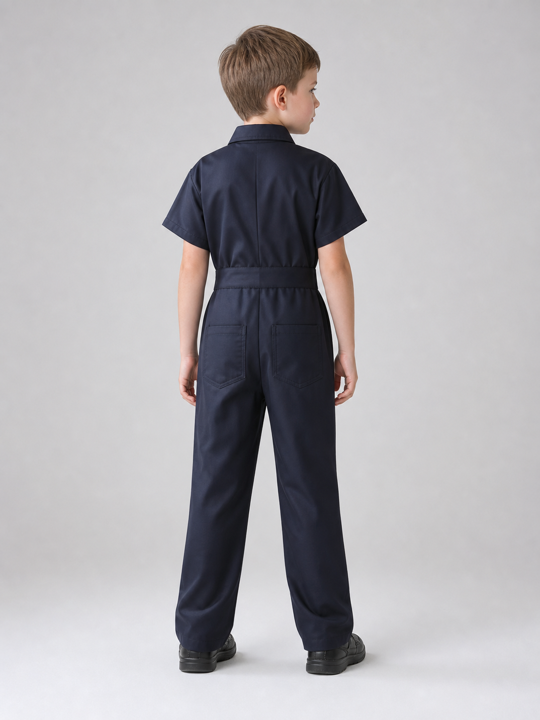 Practical children's short-sleeve jumpsuit