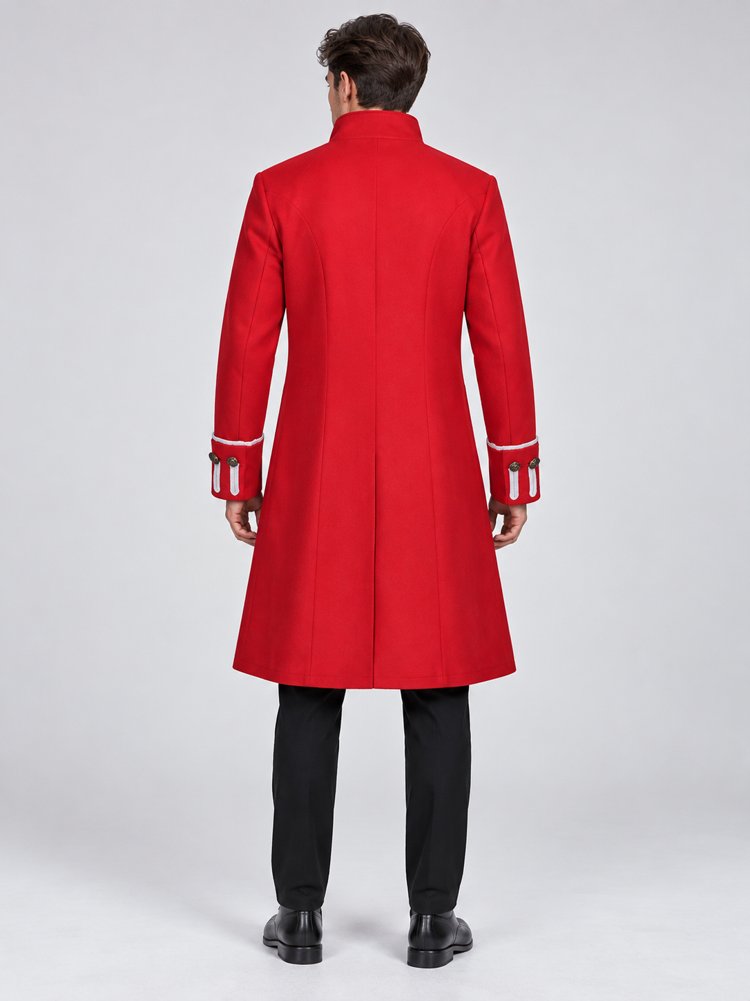 Red carnival tailcoat with white trim