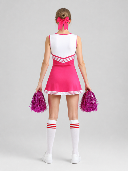 Cheerleading Costume with Bow and Pom-Poms CHEERS