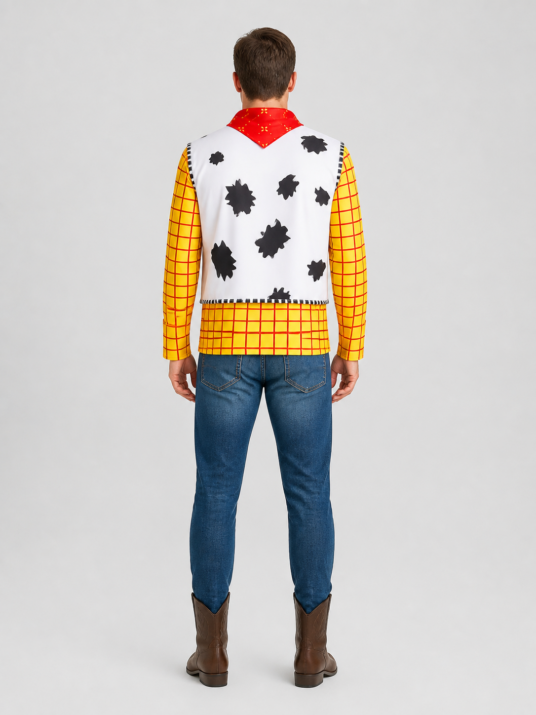 Woody Cosplay Costume from Toy Story, Shirt back view