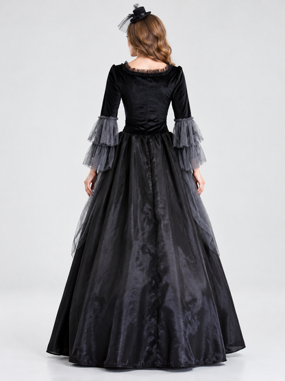 Black and Gray Vampire Costume with Hat