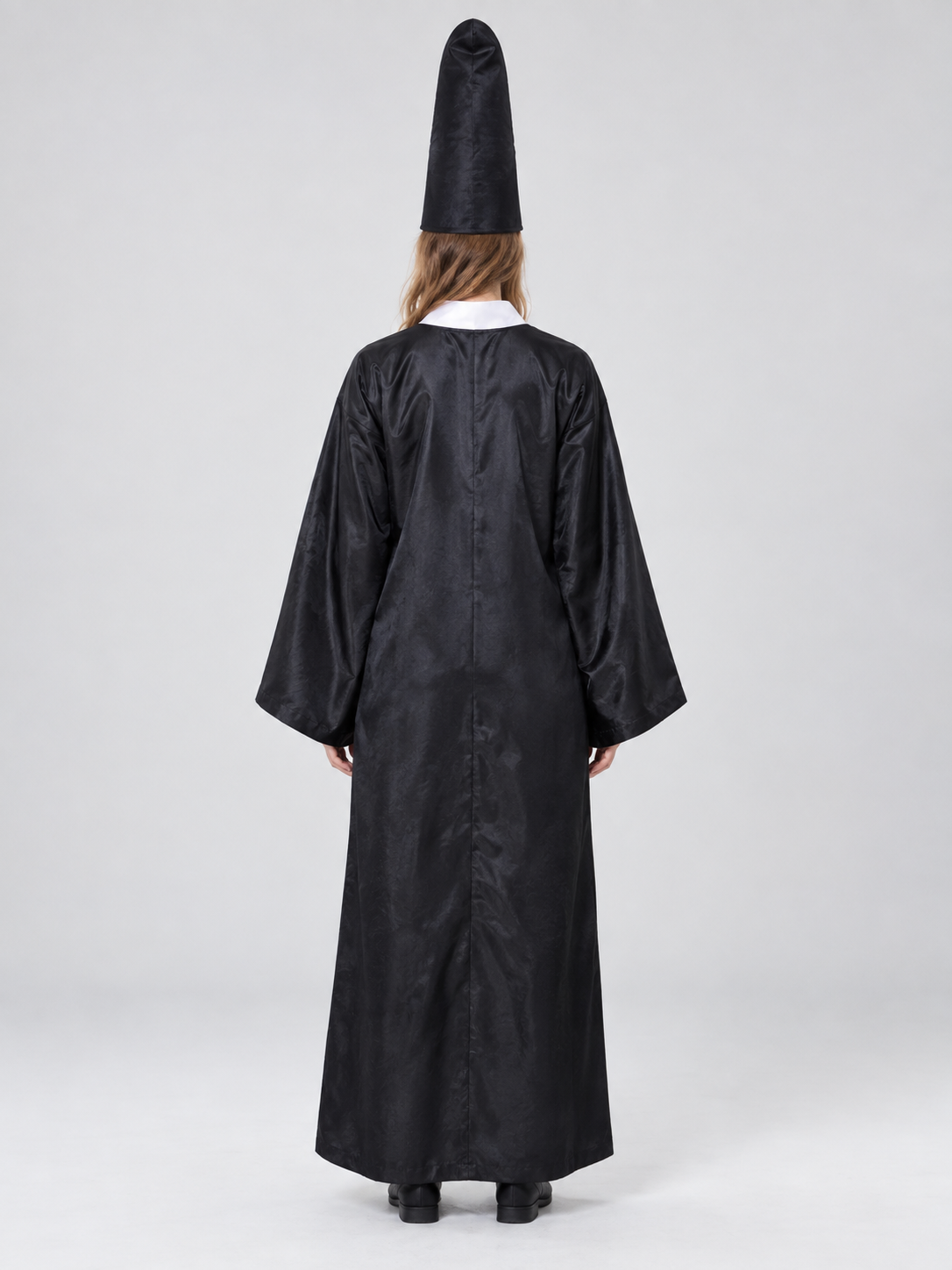 Halloween Carnival Costume: Black Robe, Hat