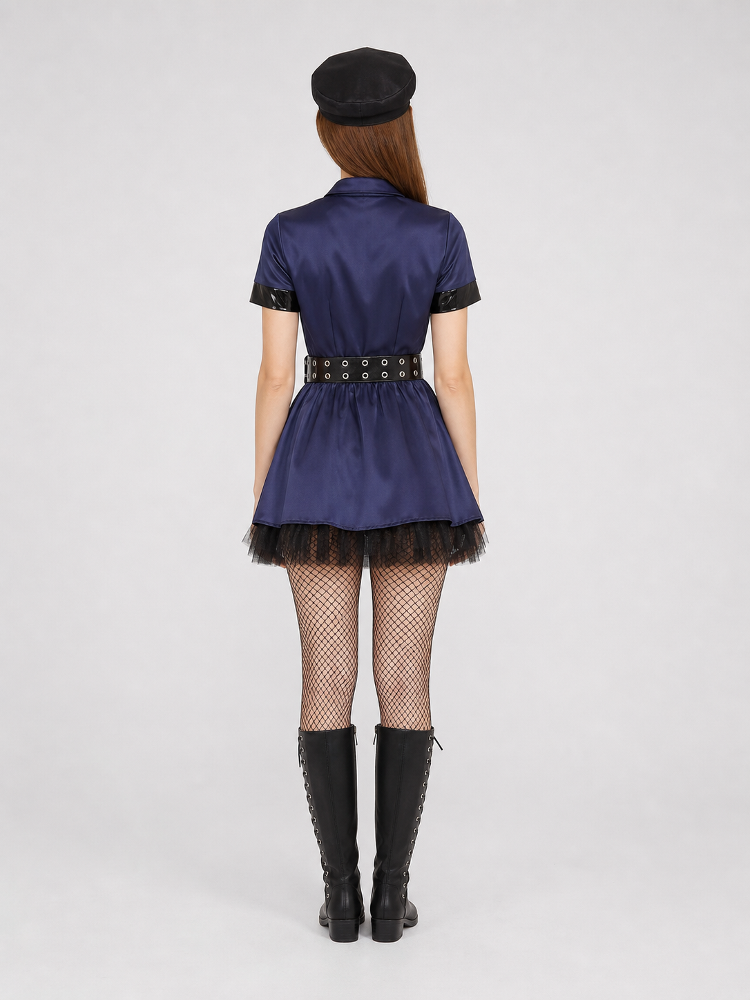 Dark Navy Uniform-Style Costume Dress