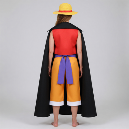 Luffy Cosplay Set from Wano with Cape