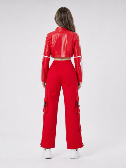 Stage Set: Red Jacket and Pants