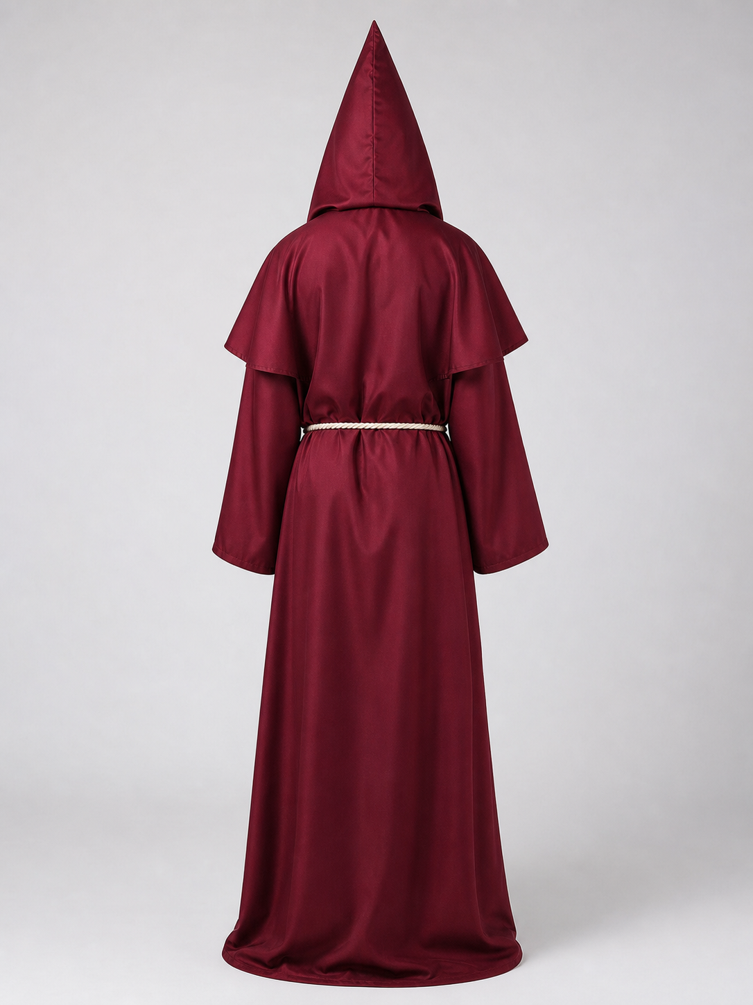 Halloween Hooded Wizard Robe with Belt