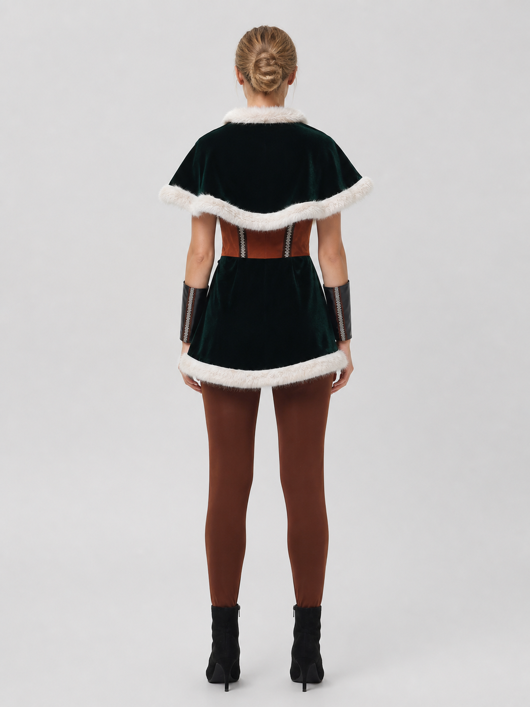Medieval Viking Costume for Halloween and Christmas back view