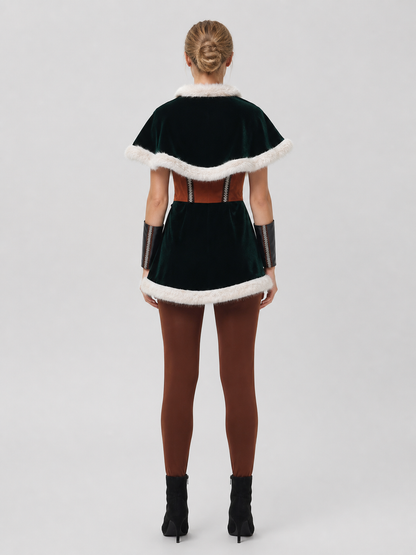 Medieval Viking Costume for Halloween and Christmas back view