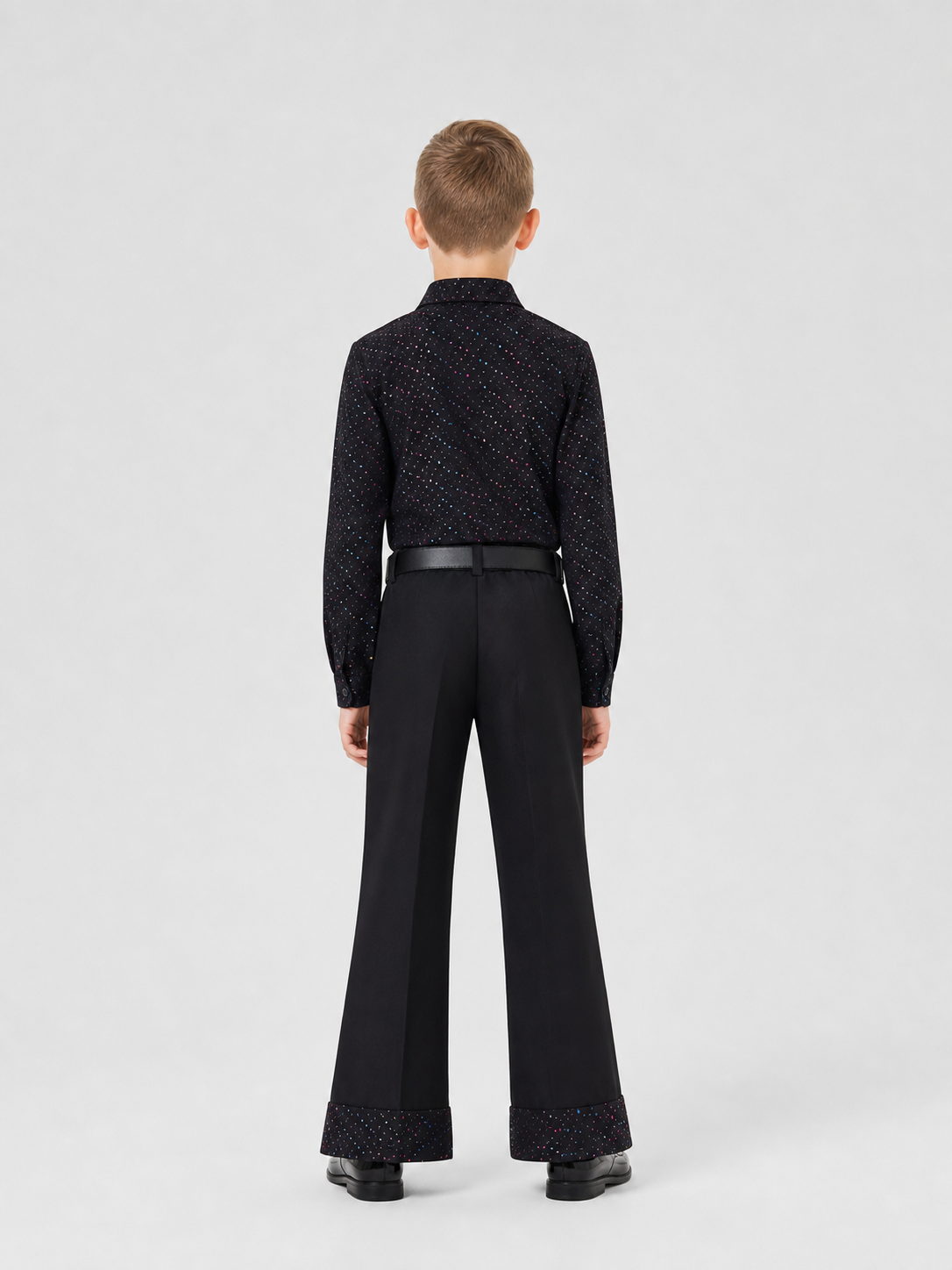 Stage Disco Costume: Shirt, Flared Pants, and Belt