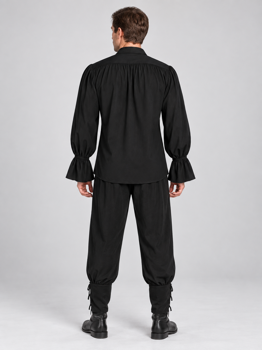 Medieval-Style Costume: Shirt and Pants, Black