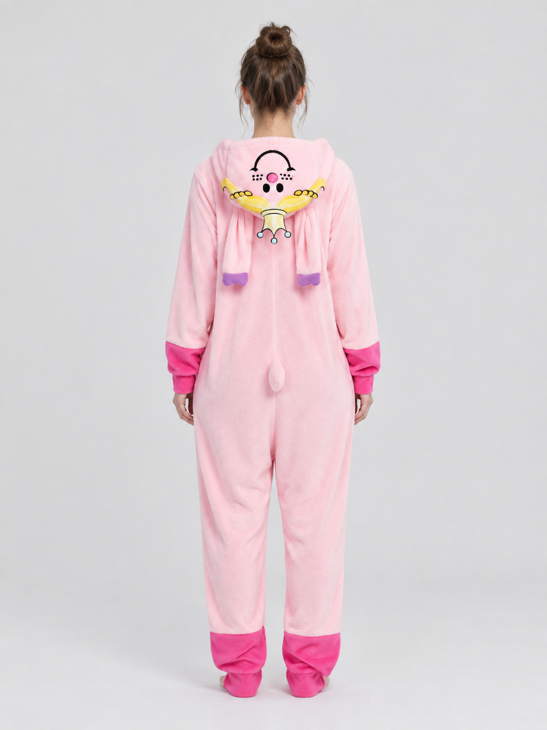 Cartoon-Style Hooded Pajama Jumpsuit
