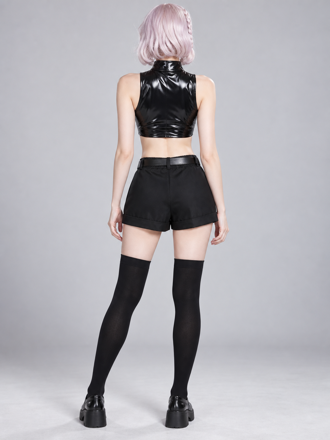 Vampire-Style Cosplay Costume with Fangs
