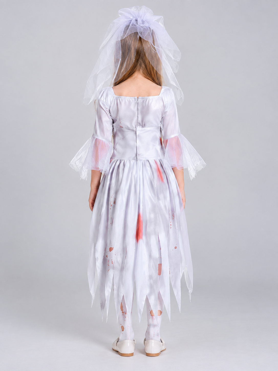 Kids' Ghost Bride Carnival Costume with Veil