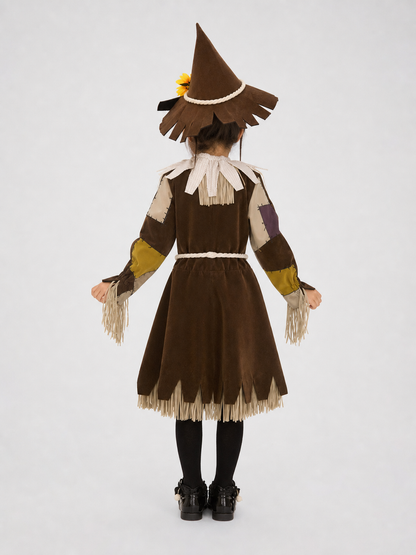 Scarecrow Stage Costume with Hat and Fringe