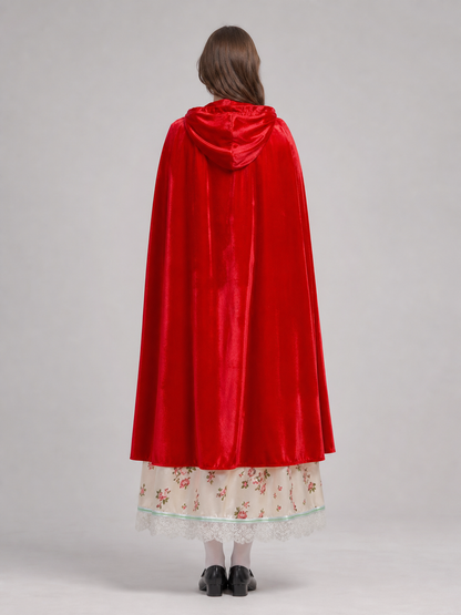 Little Red Riding Hood Costume with Dress and Cape
