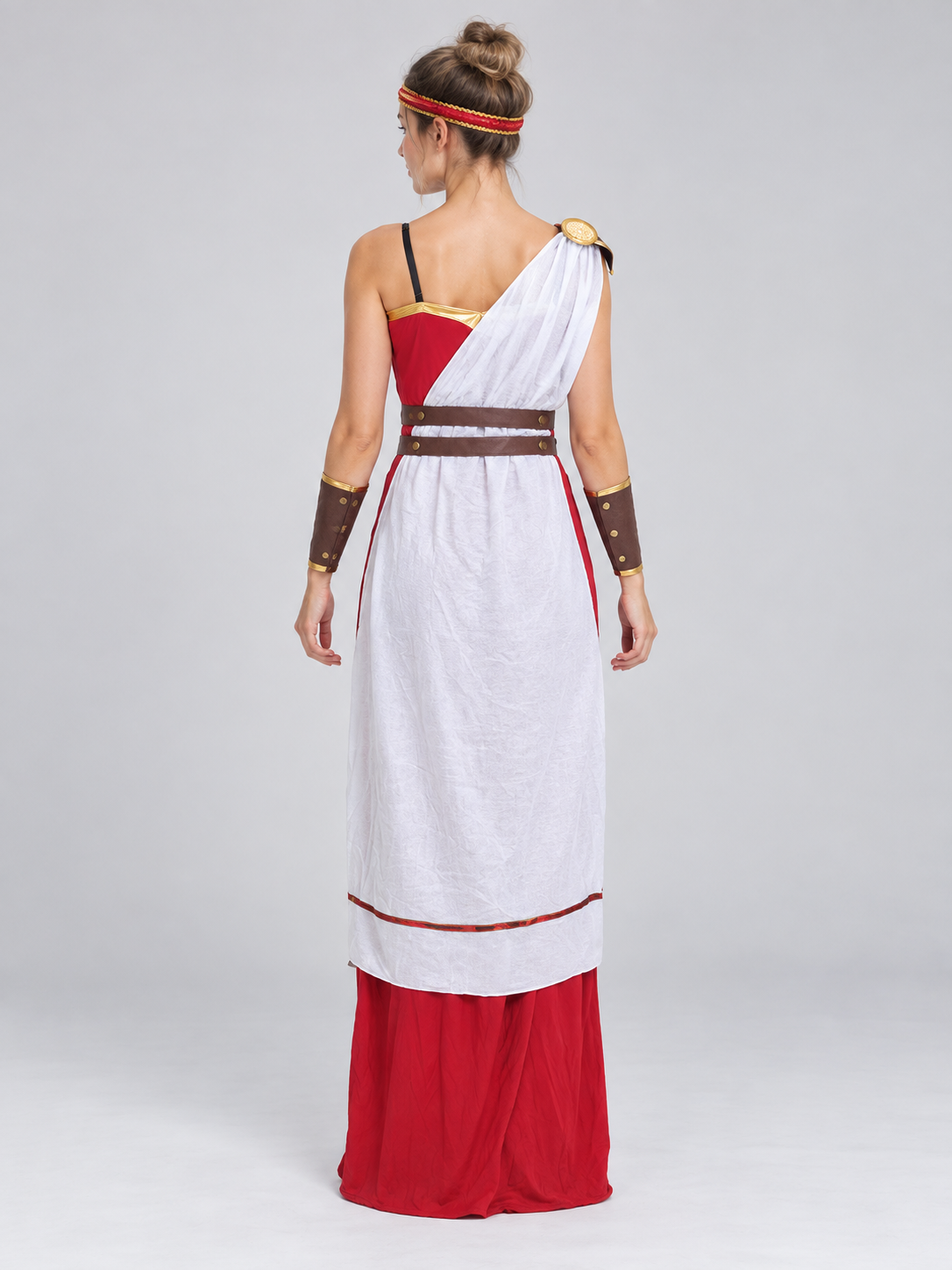 Ancient-Style Carnival Costume with White Drape