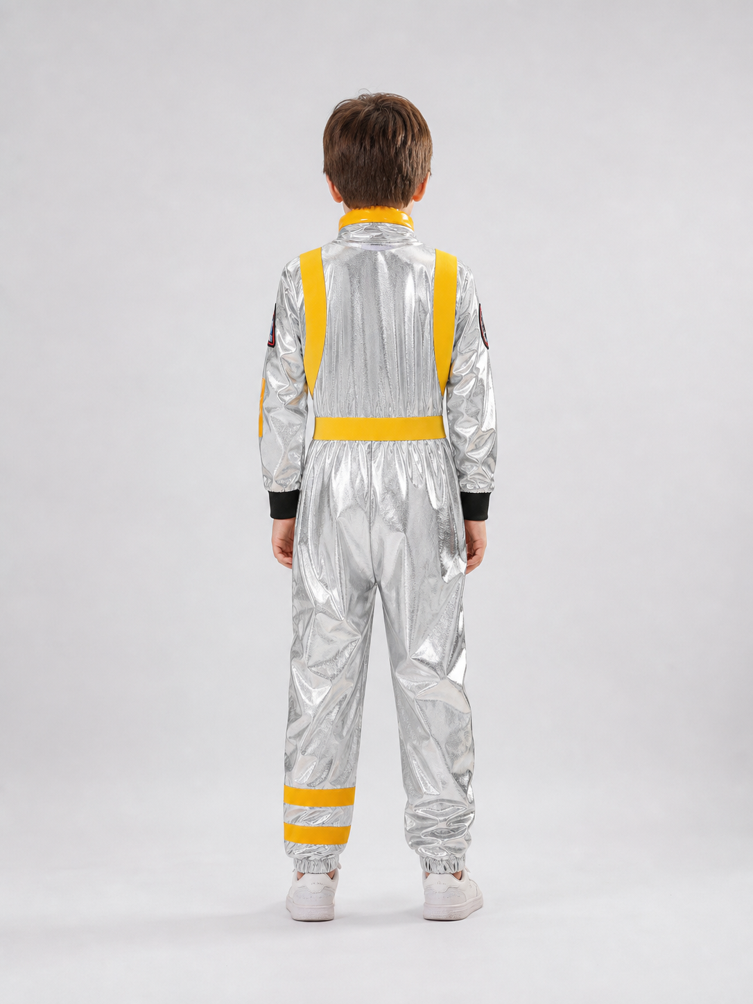 Silver Astronaut Costume with NASA Patches