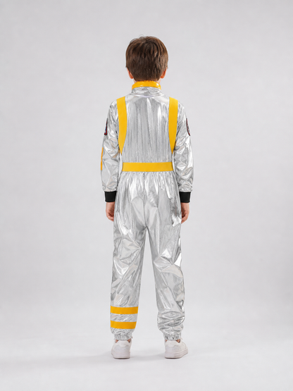 Silver Astronaut Costume with NASA Patches