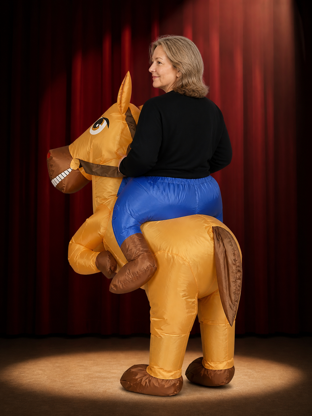 Adult Inflatable Dinosaur Costume, Funny Halloween Party Outfit back view
