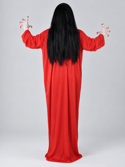 Red Long Halloween Carnival Costume