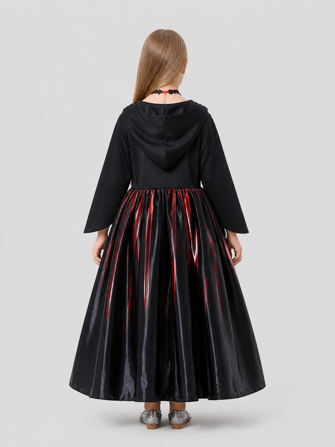 Children's Witch Costume Dress with Bloodstains back view