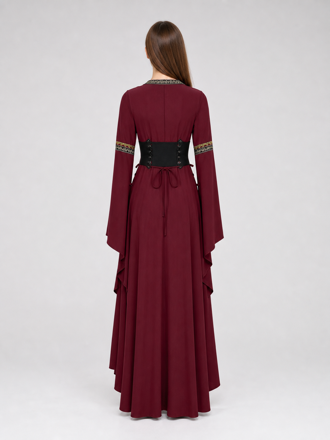 Gothic Renaissance Dress with Corset Lacing