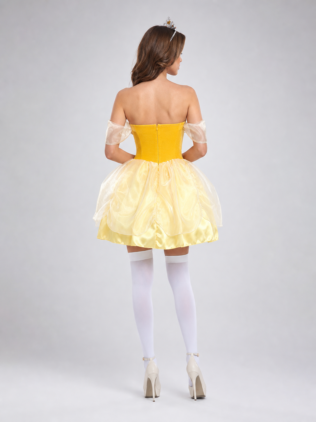 Carnival Costume with a Full Skirt and Crown