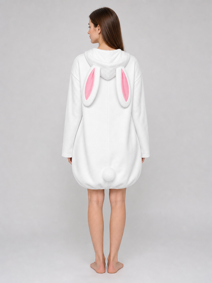 White Pink Rabbit Costume Jumpsuit product view 29