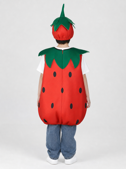 Adult Strawberry Costume with Mask