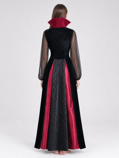 Gothic long dress for cosplay and masquerade