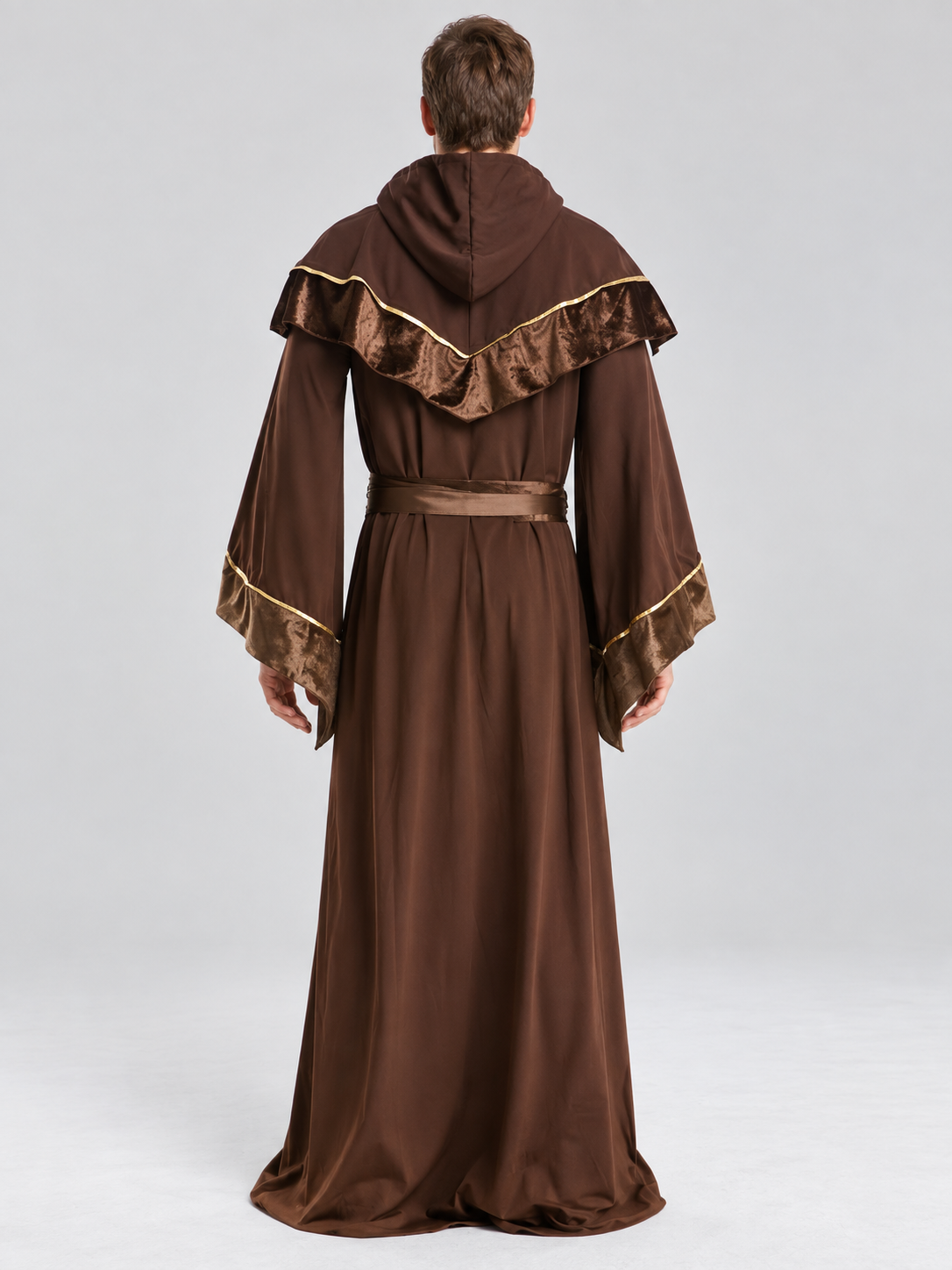 Adult Wizard Carnival Costume, Brown