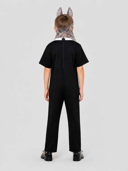 Horse Costume: Jumpsuit and Mask back view