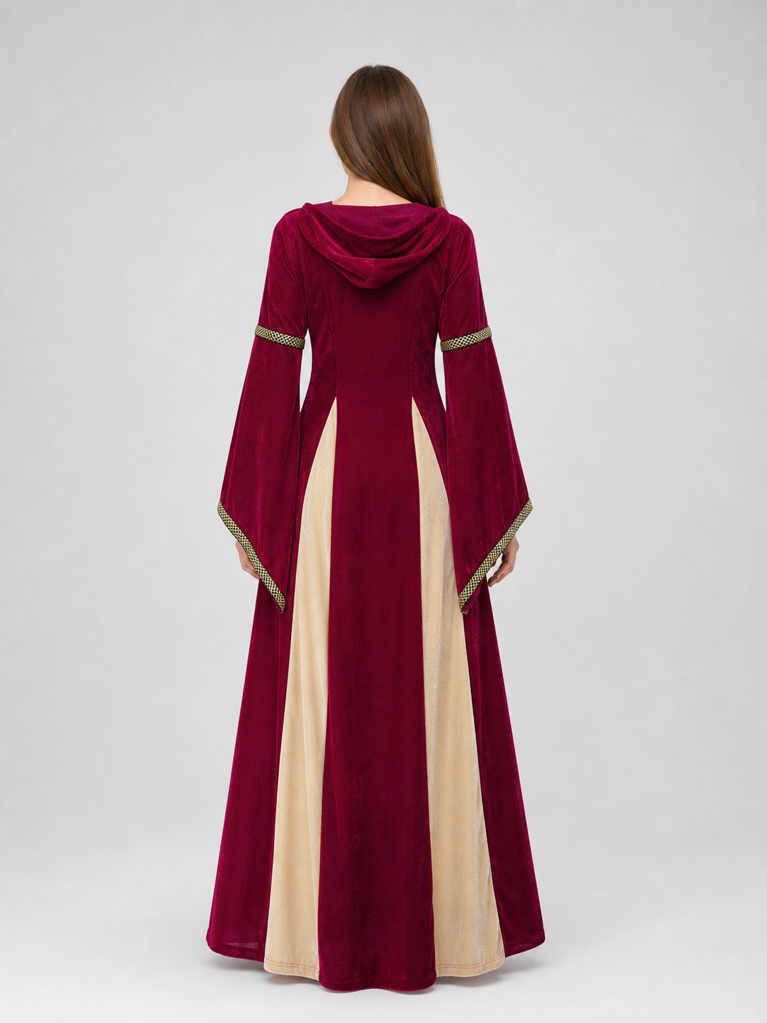 Vintage Court Dress with Hood and Lacing