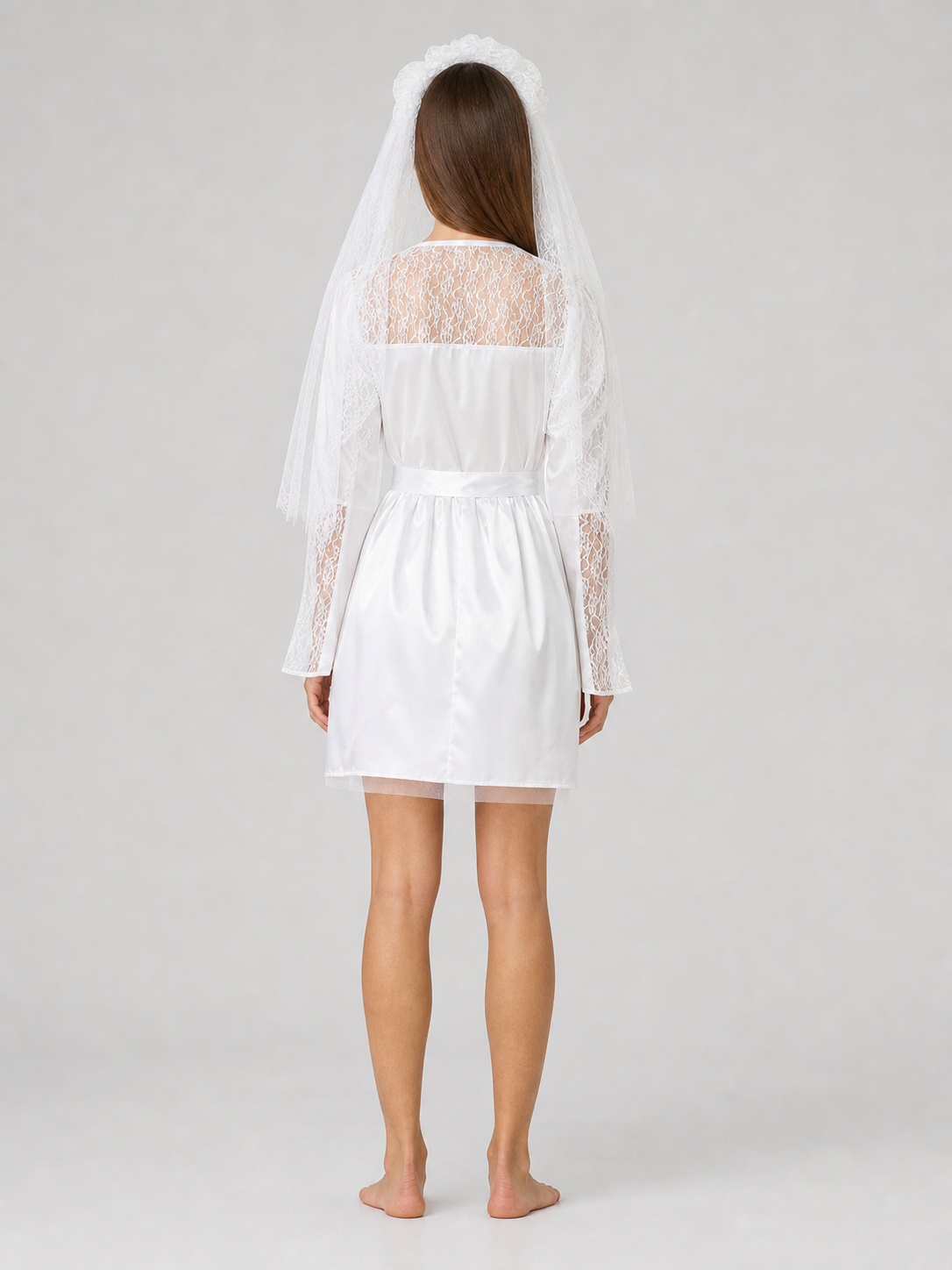 Carnival Costume Dress with Veil for Photo Shoots