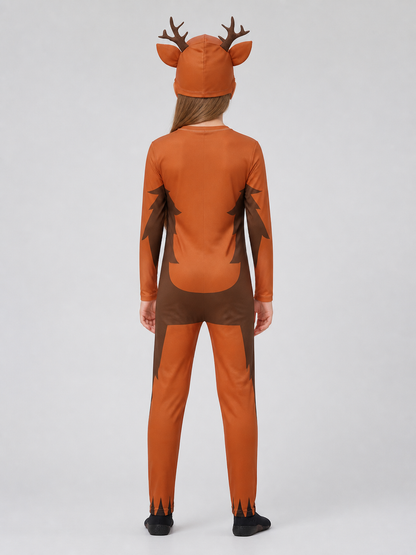 Monster Deer Carnival Costume, Jumpsuit back view