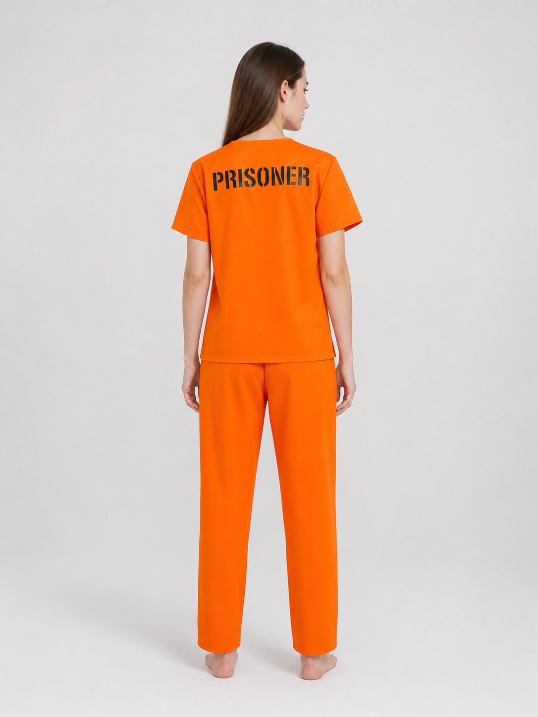 Prison-Style Costume Set: Shirt and Pants