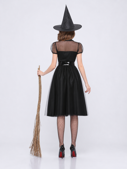 Carnival Cosplay Dress with Wide Belt