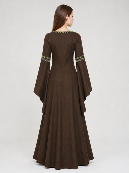 Long Renaissance-Style Dress with Sleeves