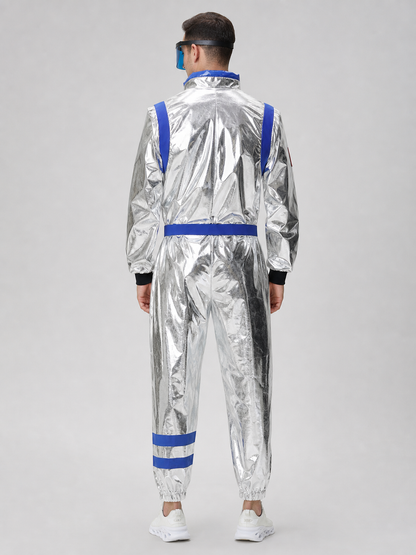 One-Piece Astronaut Costume for Cosplay with Decorative Details