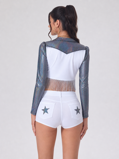 Stage Costume with Long Sleeves and Shorts