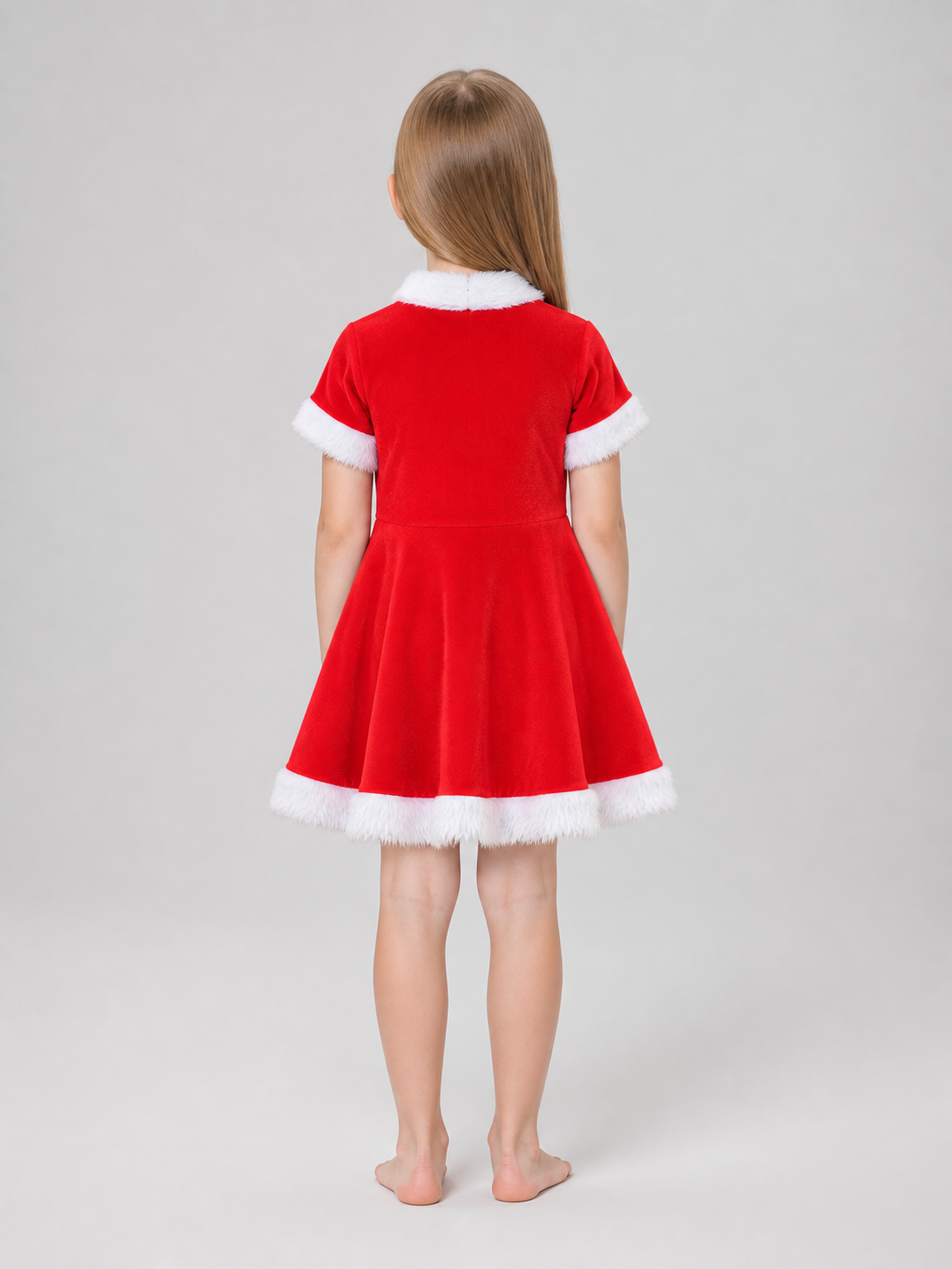 Children's Red Chinese-Style Holiday Dress