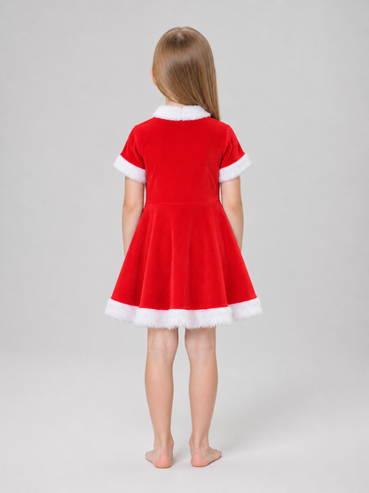 Children's Red Chinese-Style Holiday Dress