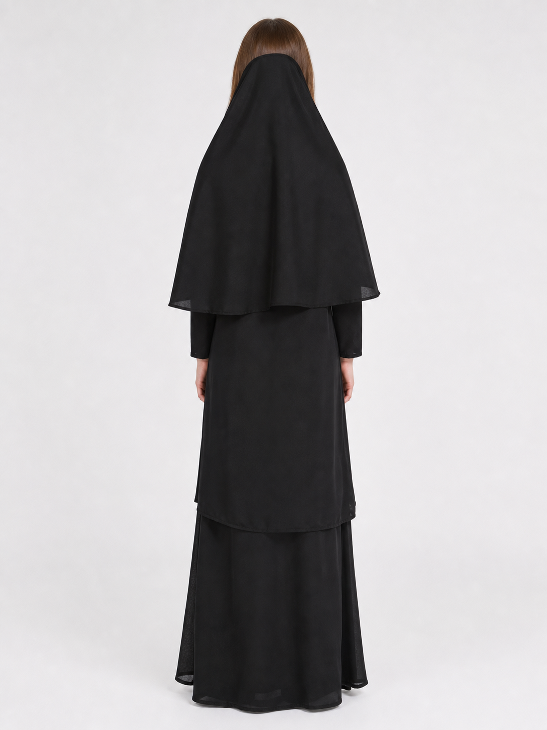 Carnival Costume for a Role-Playing Look, Black Cassock