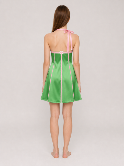 Barbie/Ken-Style Costume Dress with Belt back view