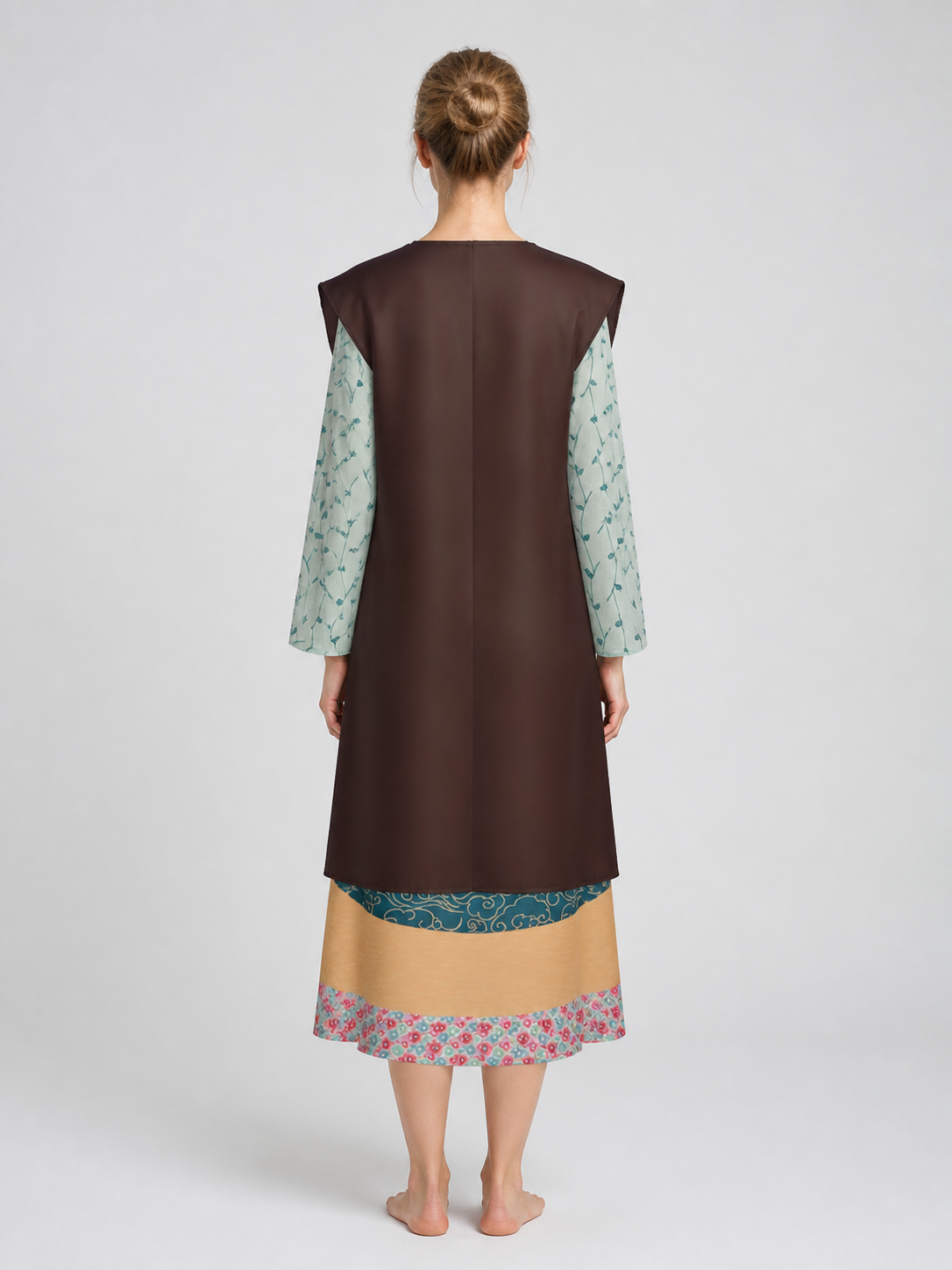 Sybill Trelawney Fringe Costume Dress for Halloween back view