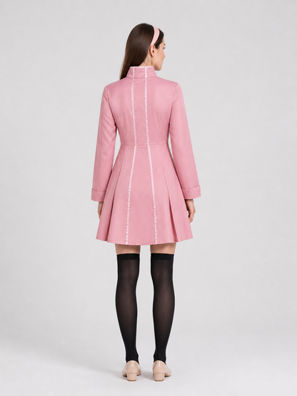 Blair Cosplay Costume: Pink Dress and Accessories back view
