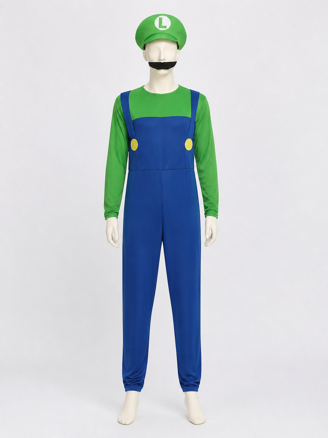 Luigi Carnival Costume Jumpsuit for Masquerades back view