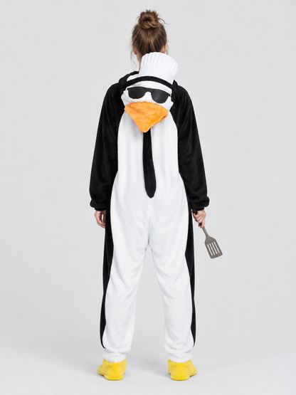 Penguin Hooded Kigurumi Pajama with Orange Beak